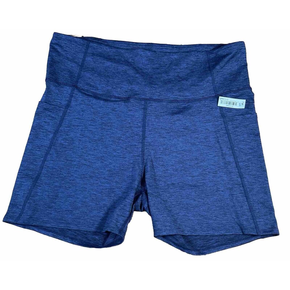 Woman Coreio‎ Spandex Bike Shorts Size 3X Blue
